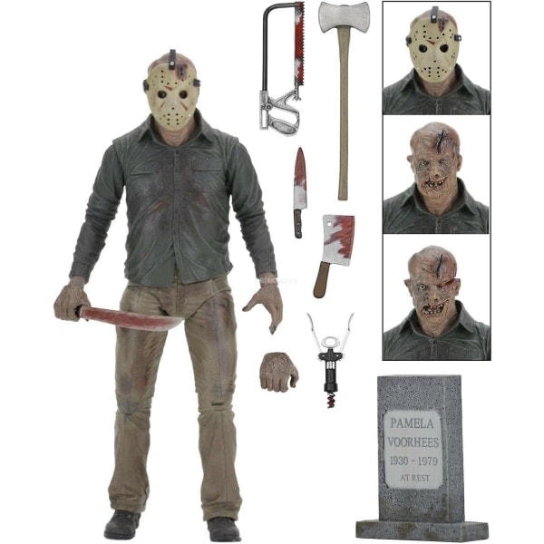 REMAKE Neca 39716 Actionfigur 7 tommer Ultimate Jason Voorhees (Fredag den 13.: Del 4)