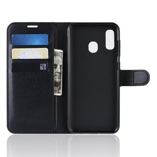 Wallet Case Samsung Galaxy A40 - Sort