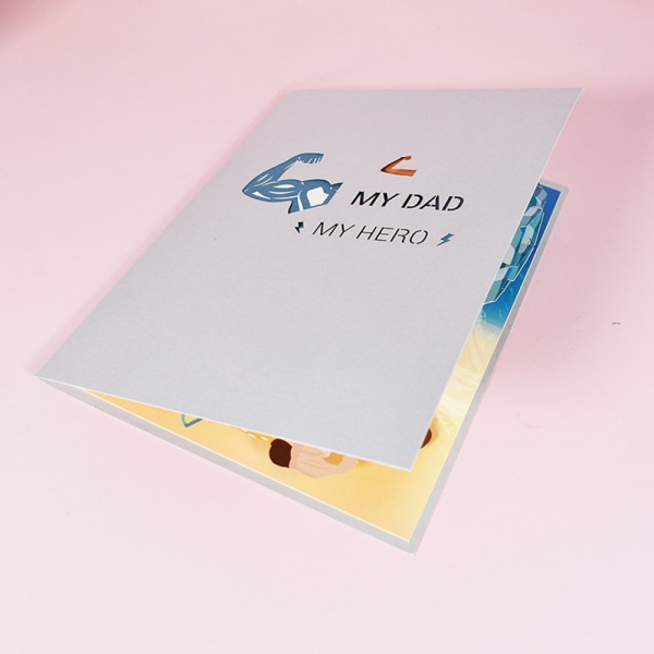 Pop Up-kort till Fars Dag från Son Dotter Fru, Pop Up Födelsedag