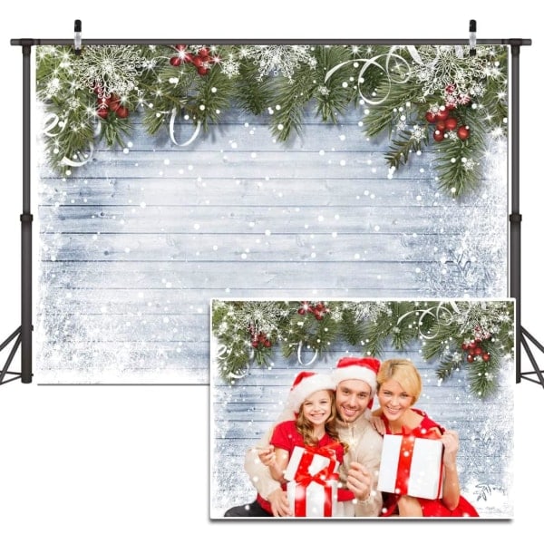 Heyone 7X5ft Joulutausta Joulukuvaus Tausta Joulu Rustic Vintage Puutausta Uuden Vuoden Juhlan Banner Tausta D189