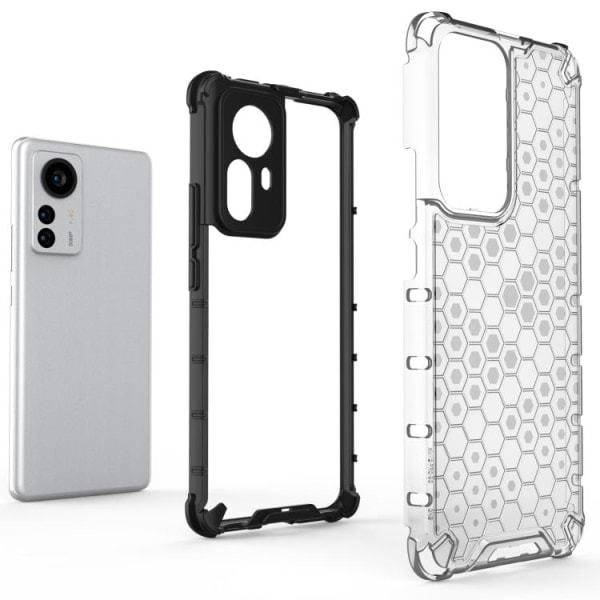 Xiaomi 12 Pro Hybrid Honeycomb Deksel Svart