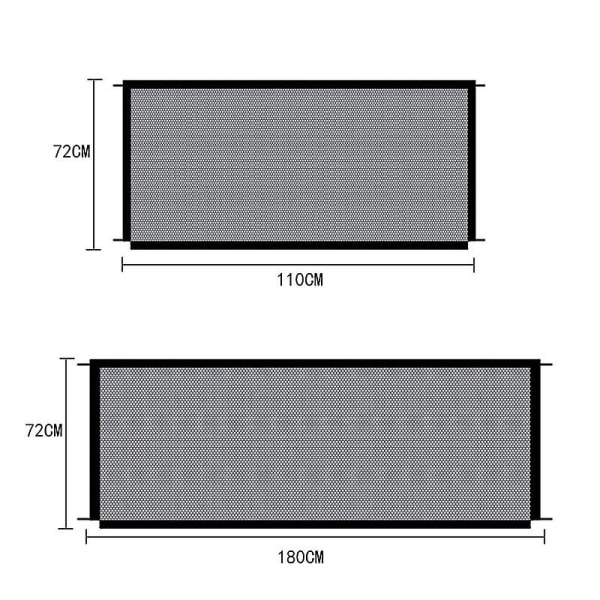 Hushållens Magiska Hundgrind Justerbar Bredd Husdjursstaket Trapp Säkerhetsnät 1.1M*72CM