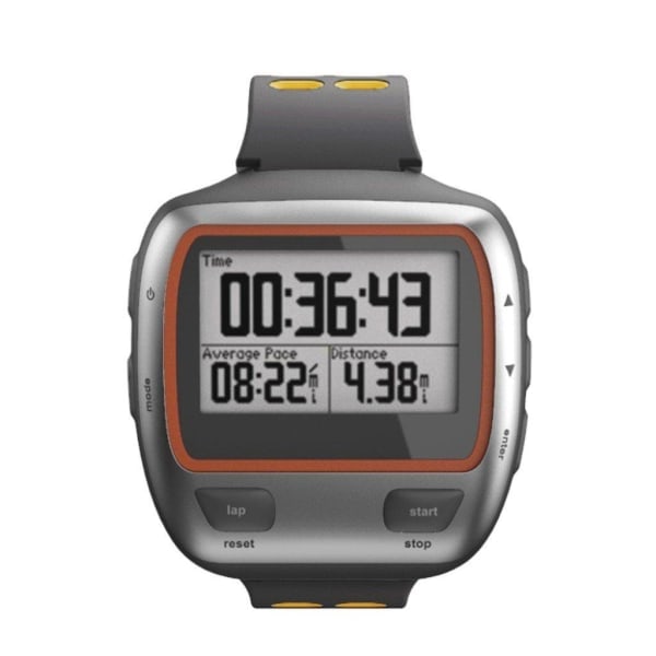 Garmin Forerunner 310XT dobbelt farvet silikone urrem - Grå / Gul Gul