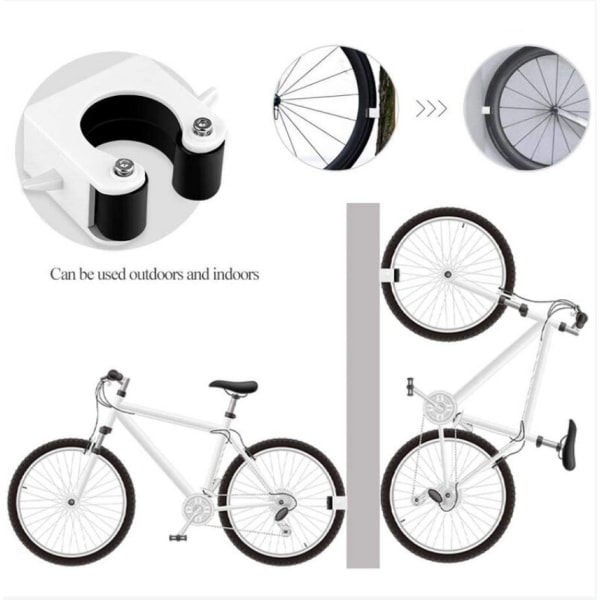 Sykkelparkeringsspenne Veggmontert MTB Landeveissykkel Vertikal Oppbevaring Holder Klips Sykkelholder Spenner MTB Sykkel