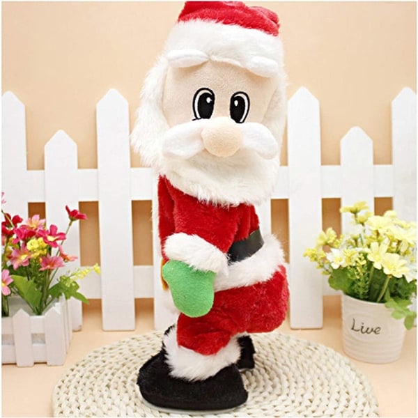 REMAKE Twerking Tomte, Musikalisk Hip-Shakande Tomte Sjungande Dansande Tomte Leksaker Jul Elektriska Dockor för Barn - A