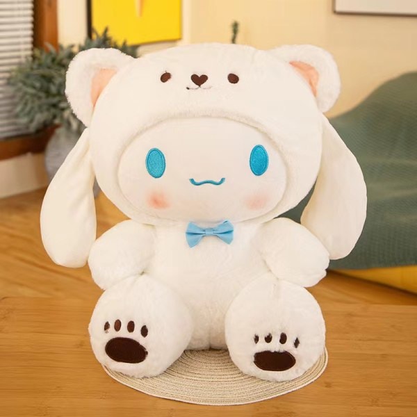 Sanrio Cartoon Anime Figur Cinnamoroll Melody Plyschleksak Dock Anime Kawaii Dockhänge Samling