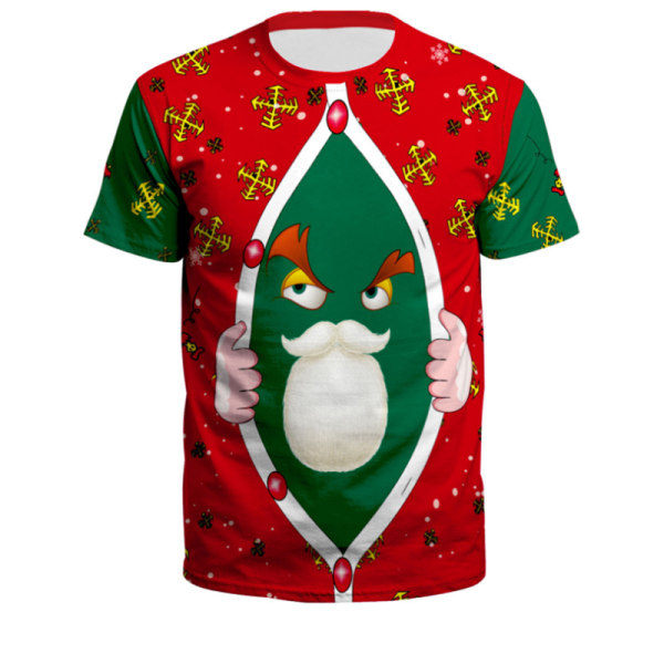 Kortärmad Jultröja för Kvinnor och Män - Casual Pullover MS