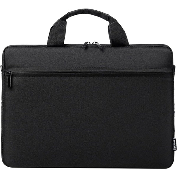 Klassisk Laptopväska Slank Briefcase Axelväska Vattentät Skumvadderad Antikollisionsskydd 15,6 Tum