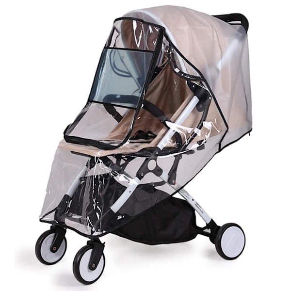 Transparent vagnregnskydd Universal vattentätt skydd Babyvagn Regnskydd