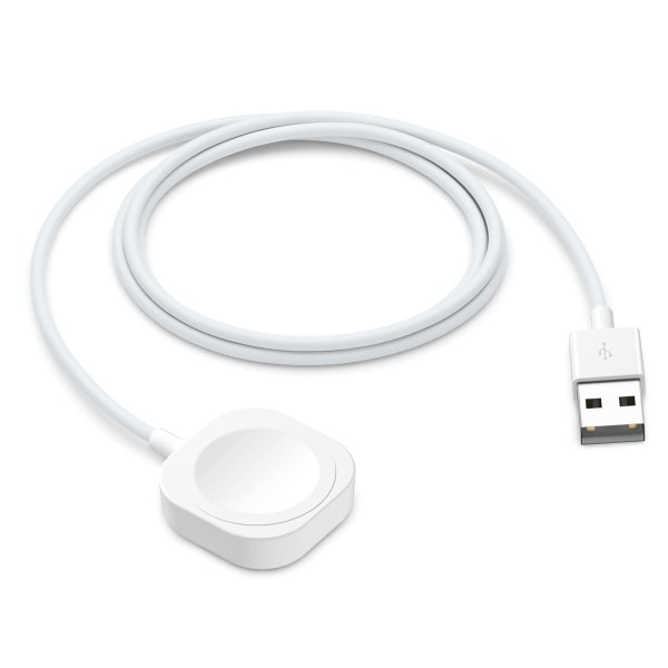 Kompatibel med Apple Watch oplader, 1,5M/5ft hurtig magnetisk opladningskabel, iWatch oplader kompatibel med Apple Watch Series 9 8 7 SE 6 5 4 3 2