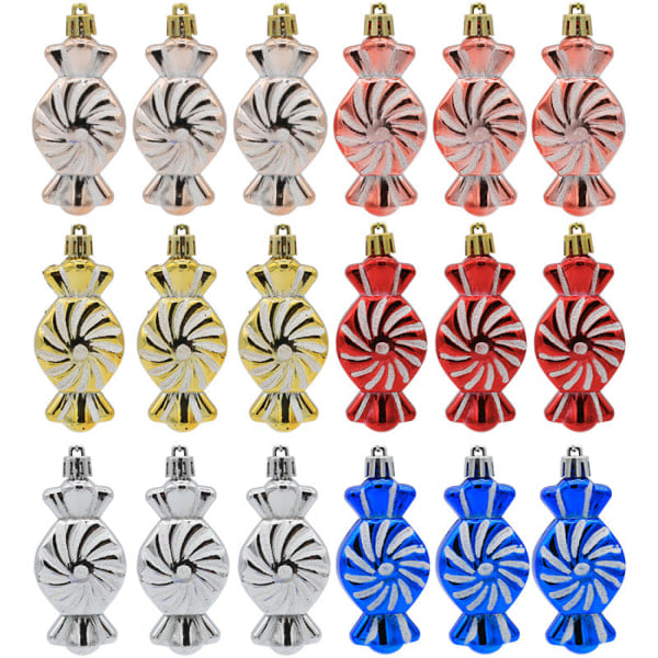 36 stycken juldekorationssötsaker