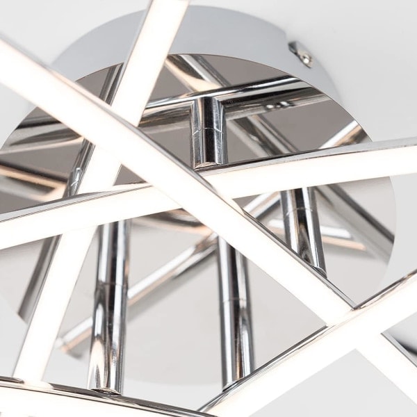 REMAKE 35W LED taklampe, buet design, 5 innebygde LED-er, 3500LM for stue/soverom hvit