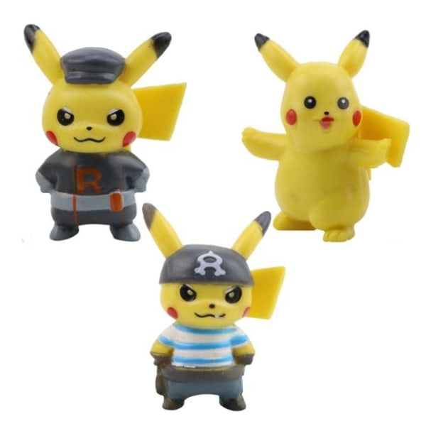 10 Pak Pikachu Piratfigurer