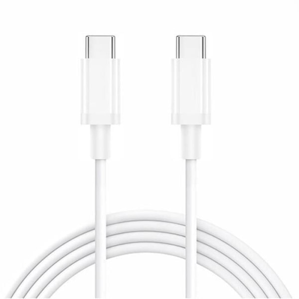REMAKE 25W USB-C snabbladdare + USB-C till USB-C kabel Vit för iPhone 16 Pro Max, iPhone 16 Pro, iPhone 16, iPhone 16 Plus Vit