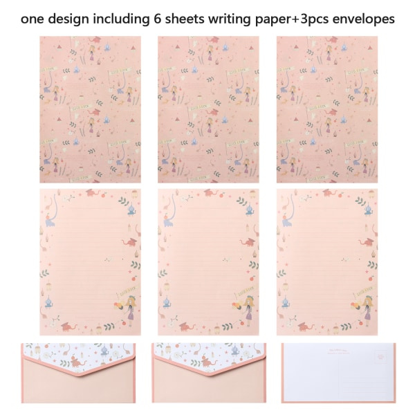 REMAKE Brevpapper skrivarpapper 48 st med kuvert 24 st