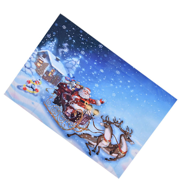 Julväggbonad Santa Claus Klar Mönster Väggbonad Filt Bakgrundsdekoration för Sovrum 230 X 180 cm / 90.6 X 70.9 tum