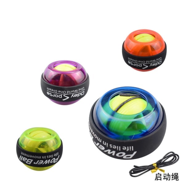 Handledsboll repstartbälte lätt gravitationsboll supergyro armstyrka handledsstyrketräning greppboll (1 st) blå