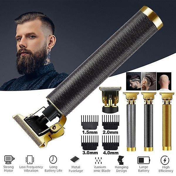 REMAKE Ny USB Hårtrimmer Frisør Professionel Elektrisk Hårtrimmer Skraber Trimmer Skæg 0mm Hårsnit