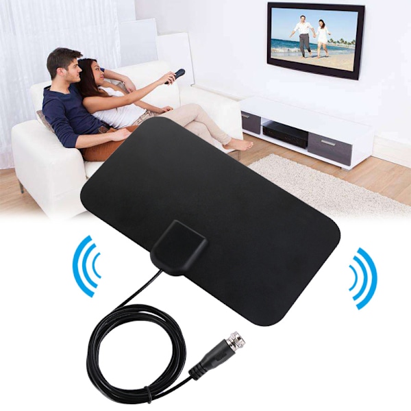 Innendørsantenne for full HDTV-mottak 25 dB - svart