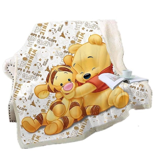 REMAKE Cartoon tecknad Winnie the Pooh korallfleecefilt lunchrast för barn bästa shiyi