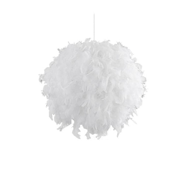 Pendellampe hvid fjer loftslampe Ikke-elektrisk lampe