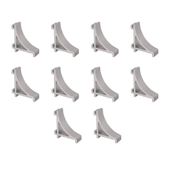 10 st 2,3 cm aluminiumlegering silver kylskåpshyllstödshäckar