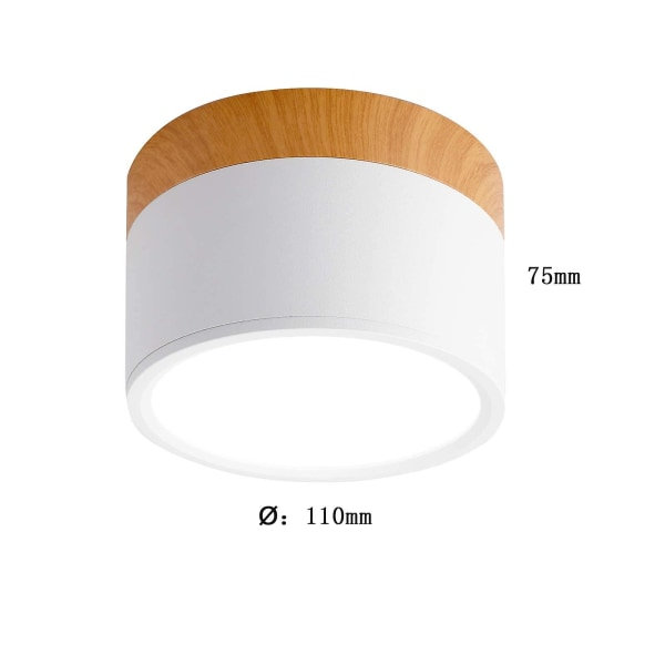 Loftlampe LED 12w Ip65 Downlight 3000k loftlampe