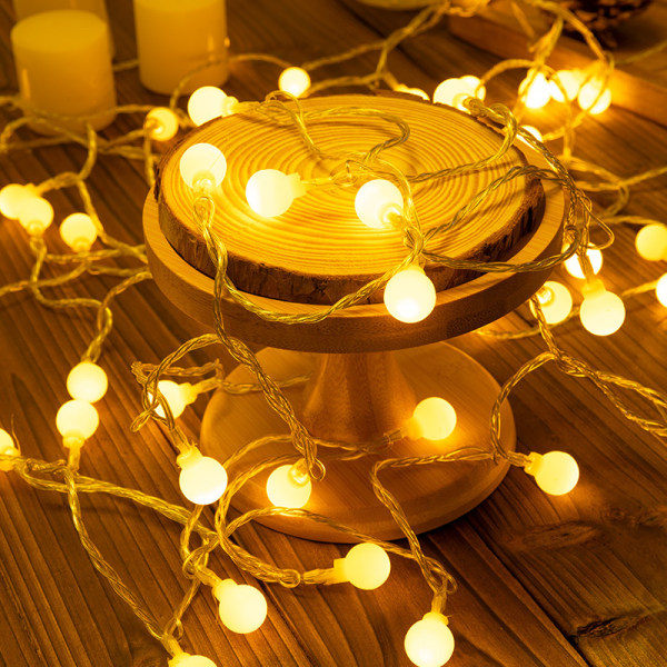 10m LED-lyslenke for jul, camping og dekorasjon