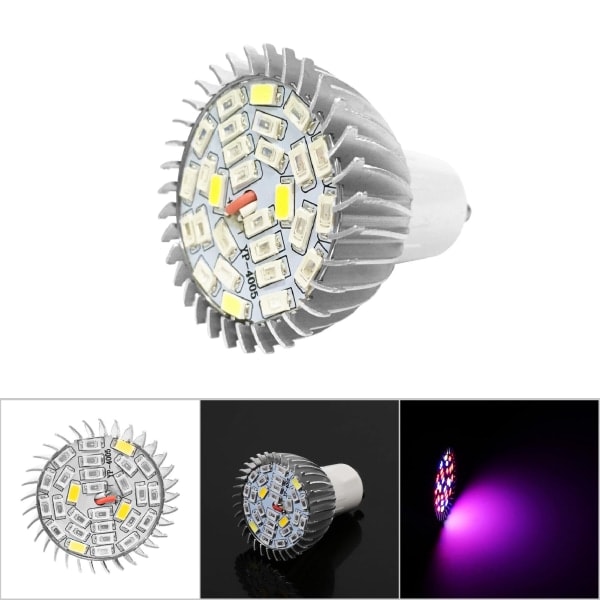 28W Full Spectrum LED Växtlampa för Blommande Växter 85V-265V GU10