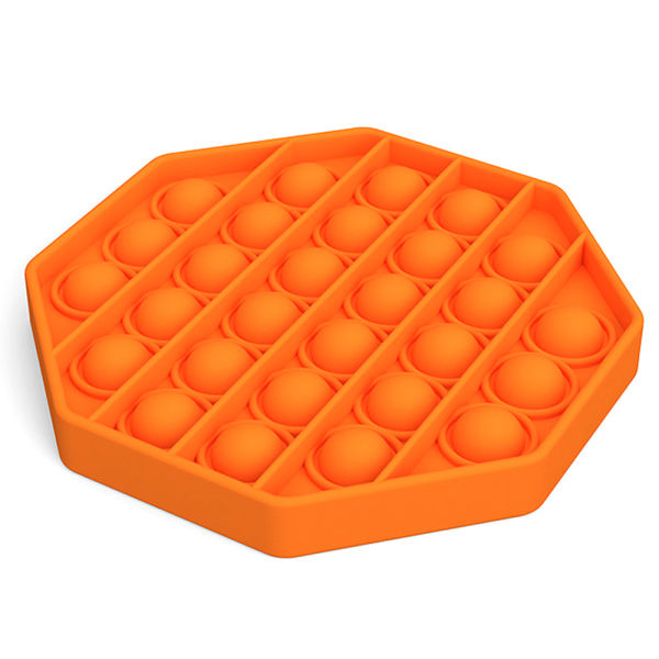 Pop It Fidget Legetøj - Flere Farver Stress Sensorisk Børnespil Orange - Ottekant