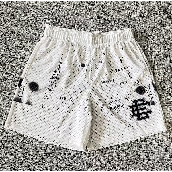 Eric Emanuel EE Shorts Miesten Kesä Salikuntoilu Urheilushortsit Juoksuharjoittelu Verkkokangas Hengittävät Shortsit