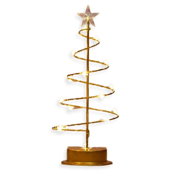 Julebordlampe, LED-lys dekorativ skrivebordslampe i juletre-form