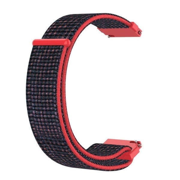 Garmin Forerunner 245 Armband med Nylon Velcro-Rem - Svart / Röd Svart