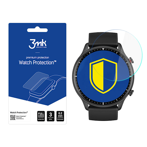 Xiaomi Amazfit GTR 2 - 3mk Urbeskyttelse v. ARC+