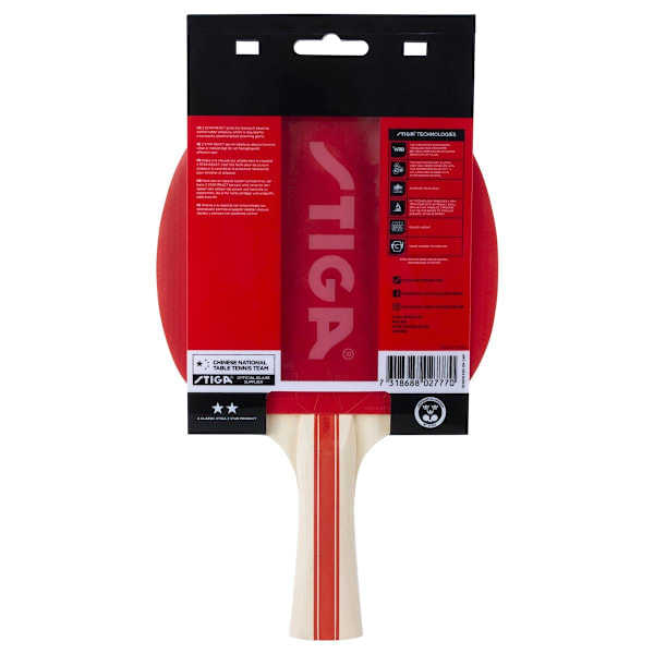 STIGA React 2-stjernet bordtennisbat multifarvet