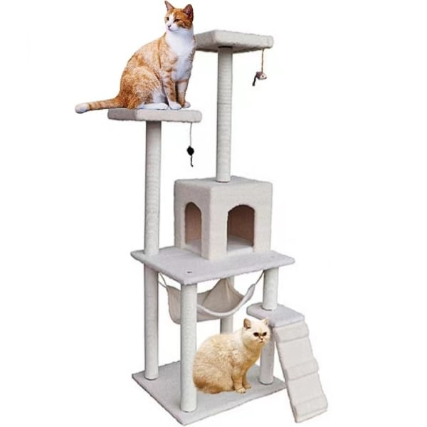 Cat tree - 158cm - Scratching posts - Scratching furniture Beige