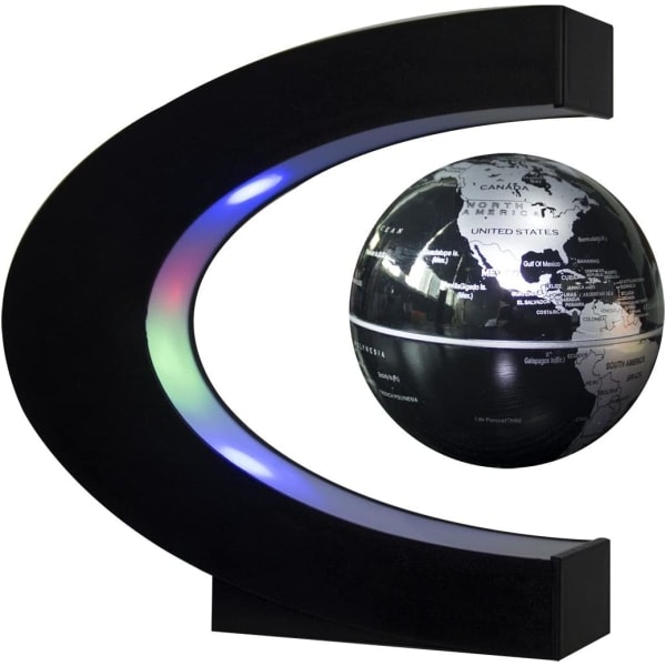 Sender Floating Globe with LED lights Desktop decoration EU plug