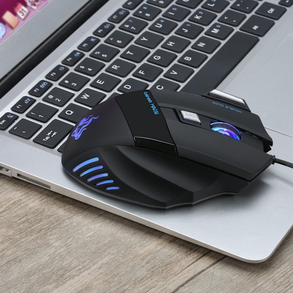 Kablet Gamingmus med 5 Justerbare DPI, 7 Knapper