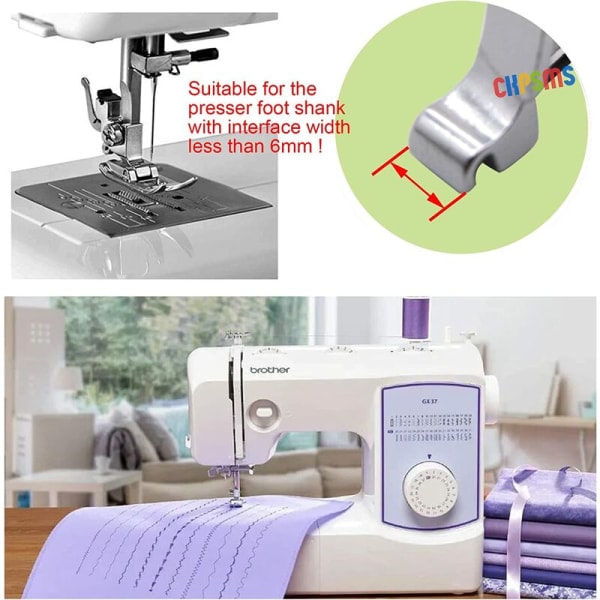 REMAKE MSBD-kit med 16 pressarfötter för Singer, Brother, Janome, Elna, Kenmore-maskiner