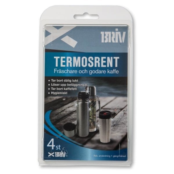 Letter Thermos Clean 4-pakning