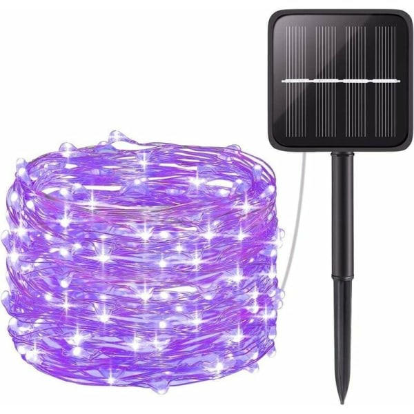 100 LED Udendørs Lys Batteridrevet, Festlig, Bryllup, Fødselsdag, FEST, NYTÅR Dekoration, H??USER ETC (8 Tilstande, Udendørs Belysning)