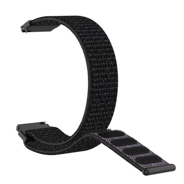 Garmin Forerunner 245 klokkearmbånd med nylon velcro-stropp - Solid svart svart