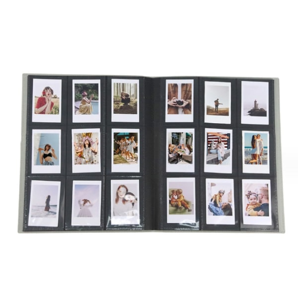 Polaroid fotoalbum for 432 kort, 3 tommer, grå