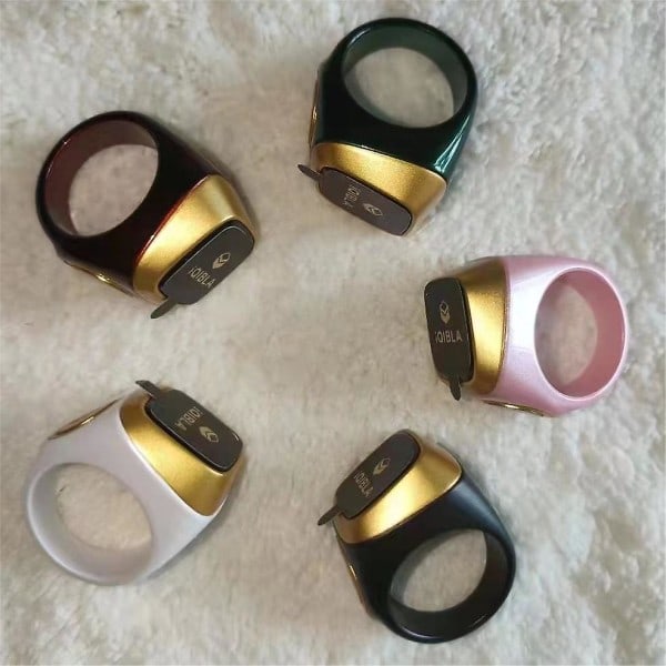 Smart Ring Bluetooth Ring Bönräknare Elektronisk skiva svart