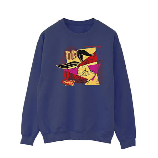 Looney Tunes Herrarnas Bugs Bunny Nyårs Sweatshirt XXL Marinblå Marinblå XXL