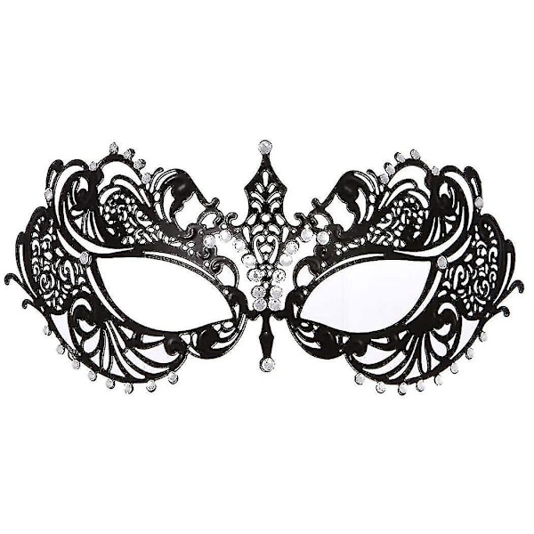 Masquerade Mask For Women Metal Mask Shiny Rhinestone Venetian Party Evening Prom Ball Mask Bar Costumes Accessory