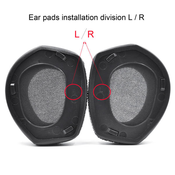 Øreputer for Sennheiser HDR RS 165/175/185/195 Svart
