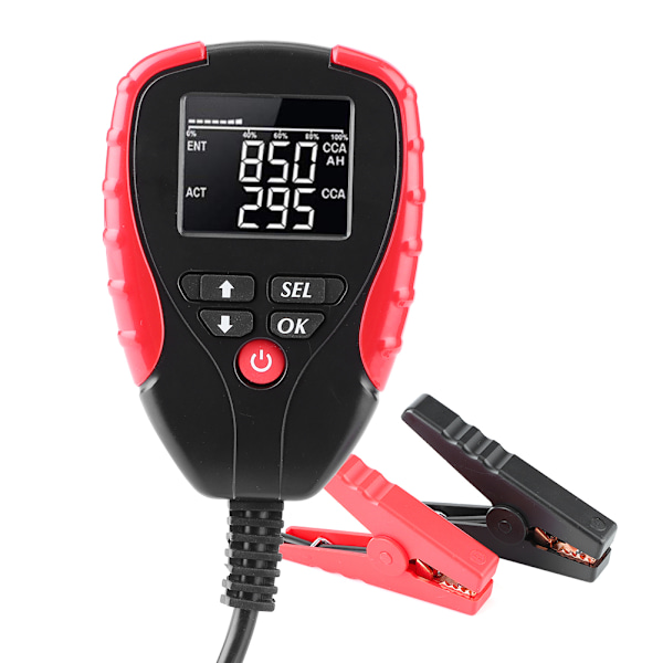 AE310 Bilbatteriladdare Digital 12V LCD-Skärm Fordon Analysator Diagnostiskt Verktyg