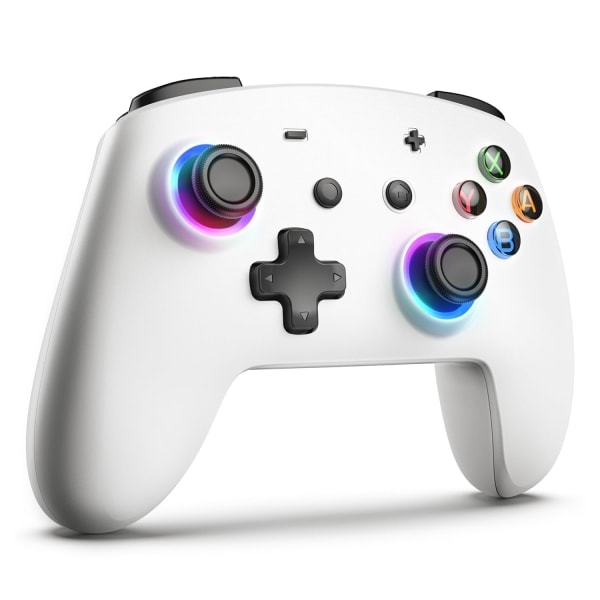 Switch Pro Controller, Trådløs Switch Controller med LED-lys/Dobbelt Vibration, Fjernbetjening
