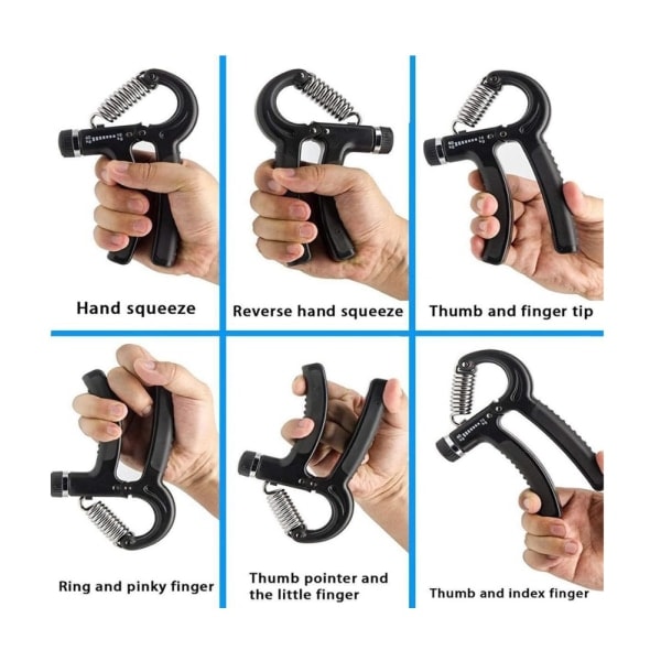 Håndtrener med justerbar styrke og ergonomisk design